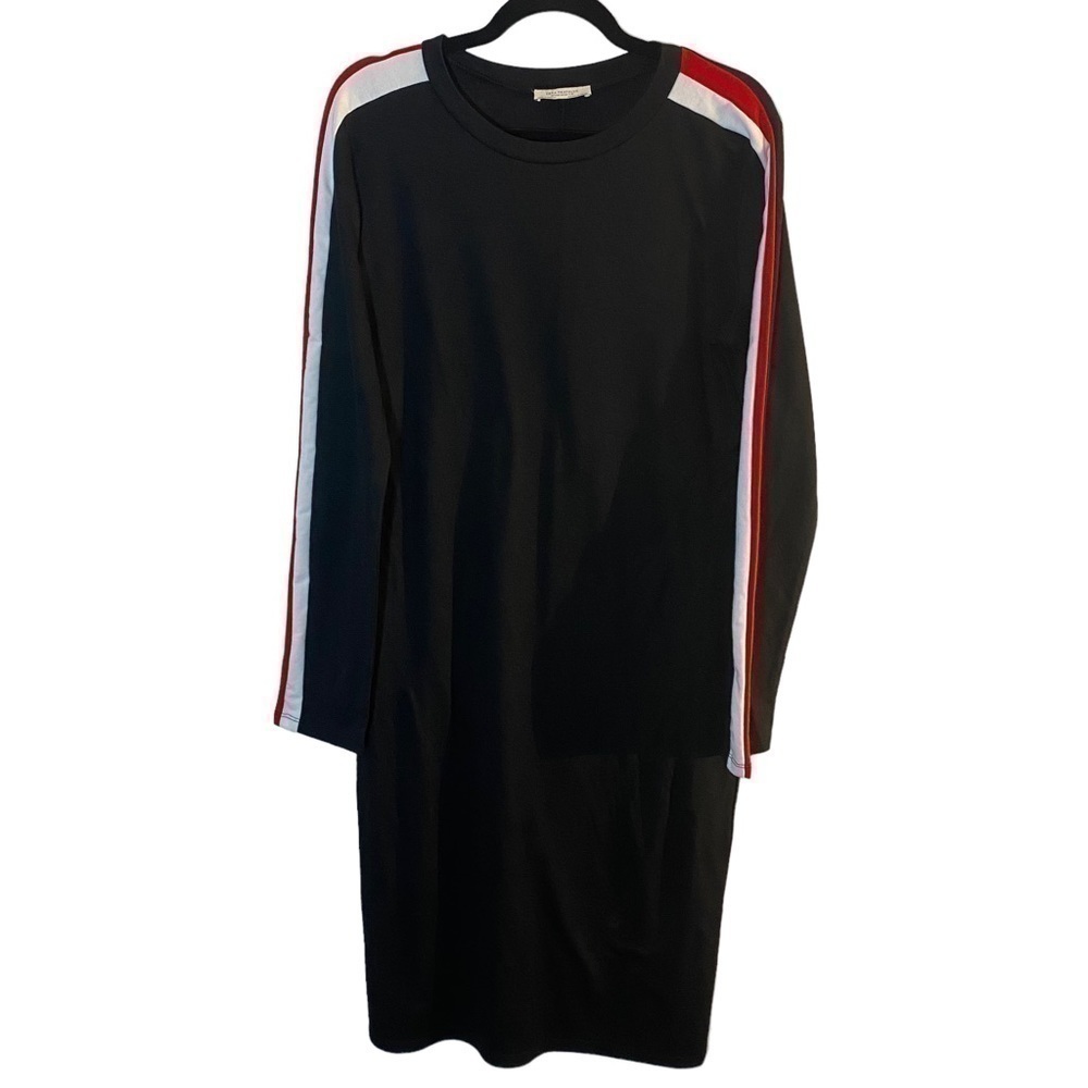 Zara Sporty Striped Midi Dress